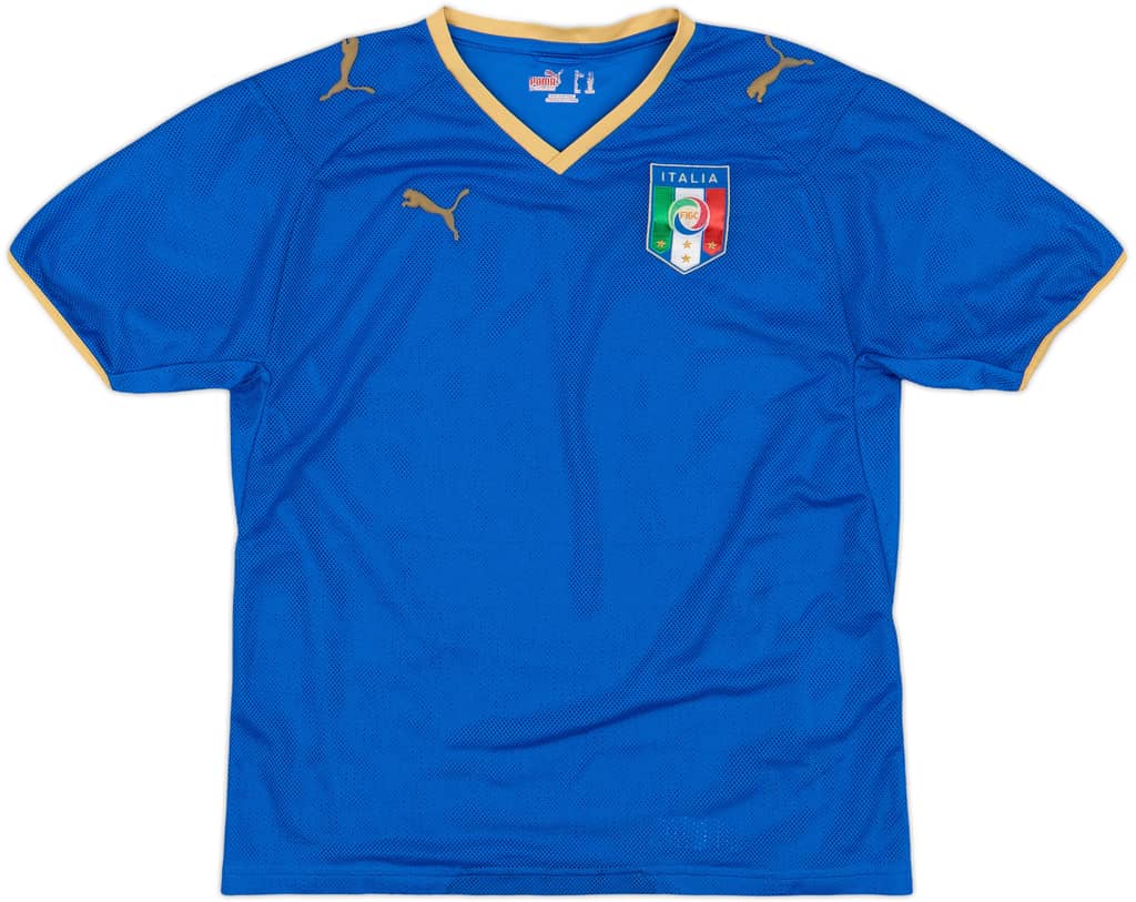 2007-08 Italy Home Shirt - 6/10 - (M.Boys)