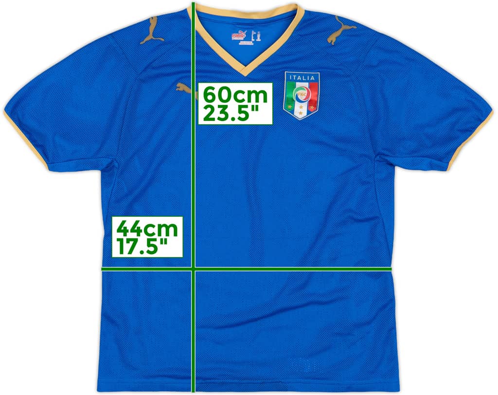 2007-08 Italy Home Shirt - 6/10 - (M.Boys)