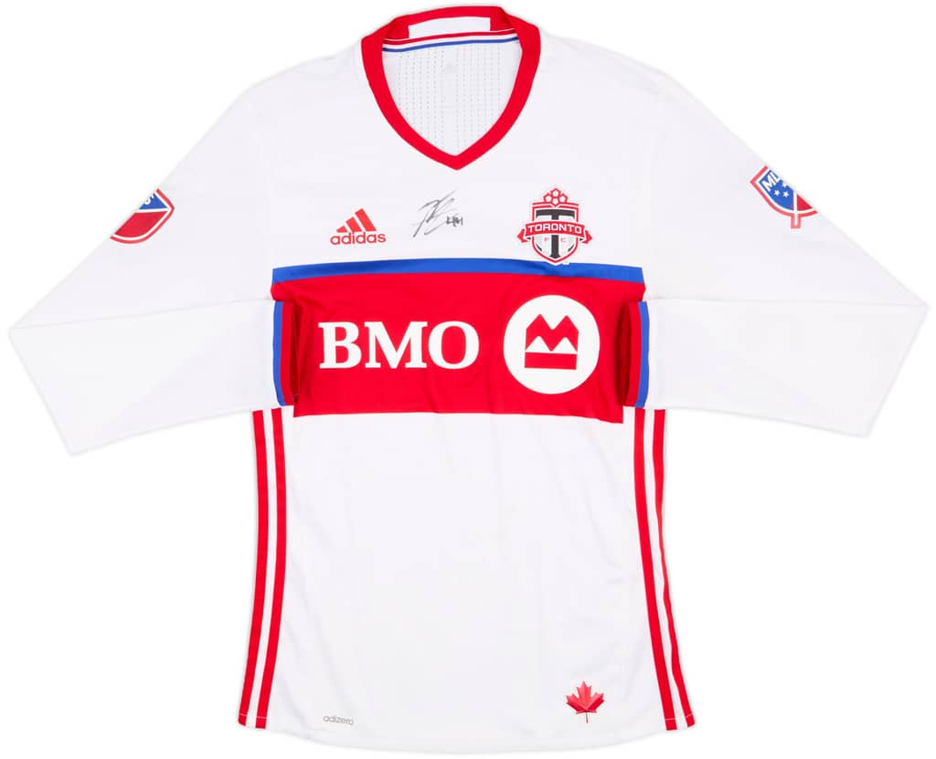 2016-17 Toronto Authentic Signed Away L/S Shirt - 5/10 - (S)