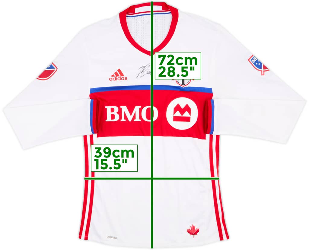 2016-17 Toronto Authentic Signed Away L/S Shirt - 5/10 - (S)