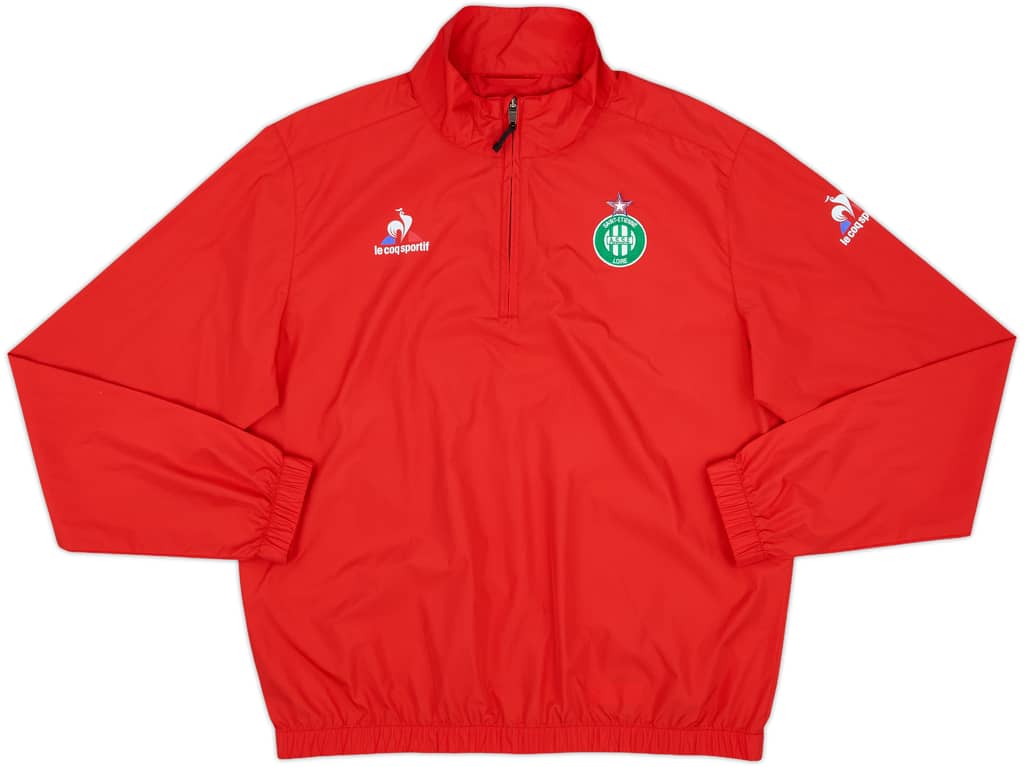 2016-17 Saint-Etienne Le Coq Sportif 1/4 Zip Training Top - 8/10 - (L)