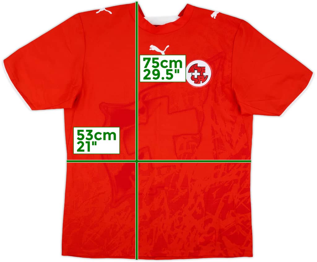 2006-08 Switzerland Home Shirt - 6/10 - (M)