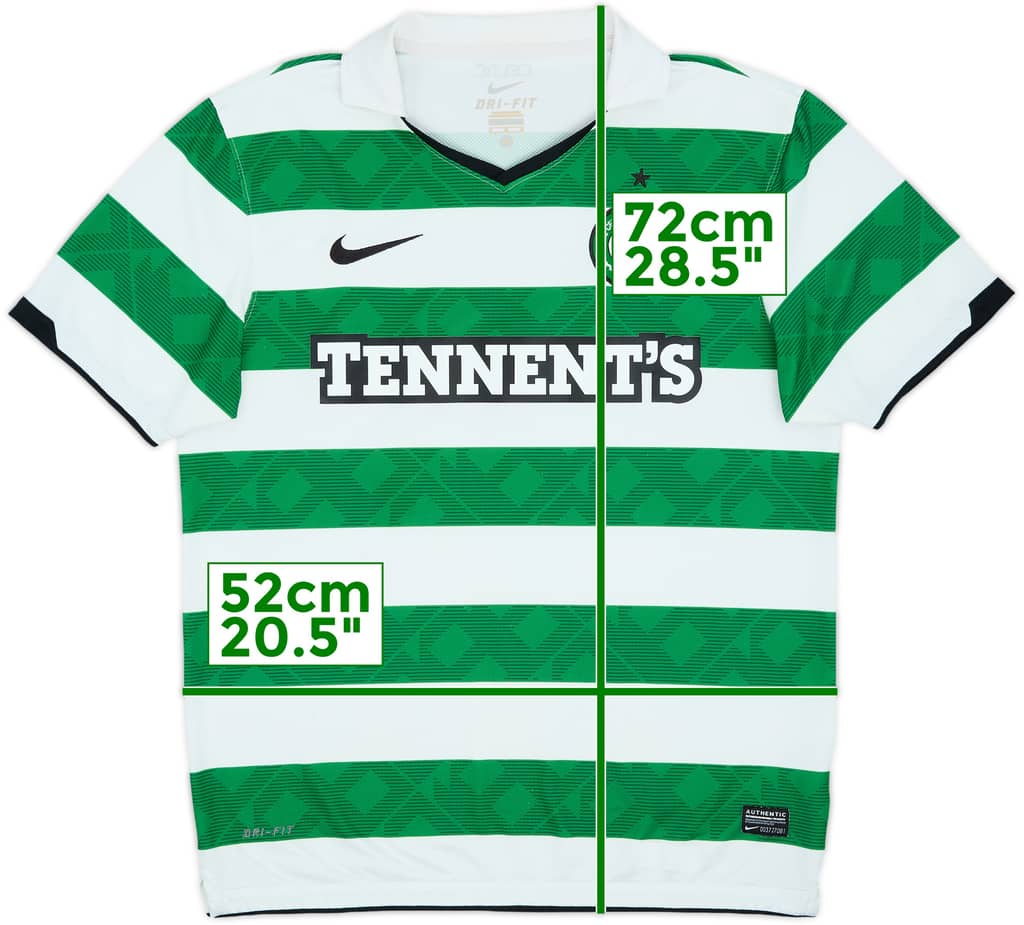 2010-12 Celtic Home Shirt - 7/10 - (M)