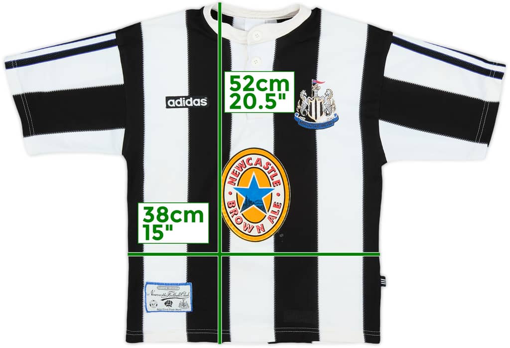 1995-97 Newcastle Home Shirt - 7/10 - (6-7 Years)