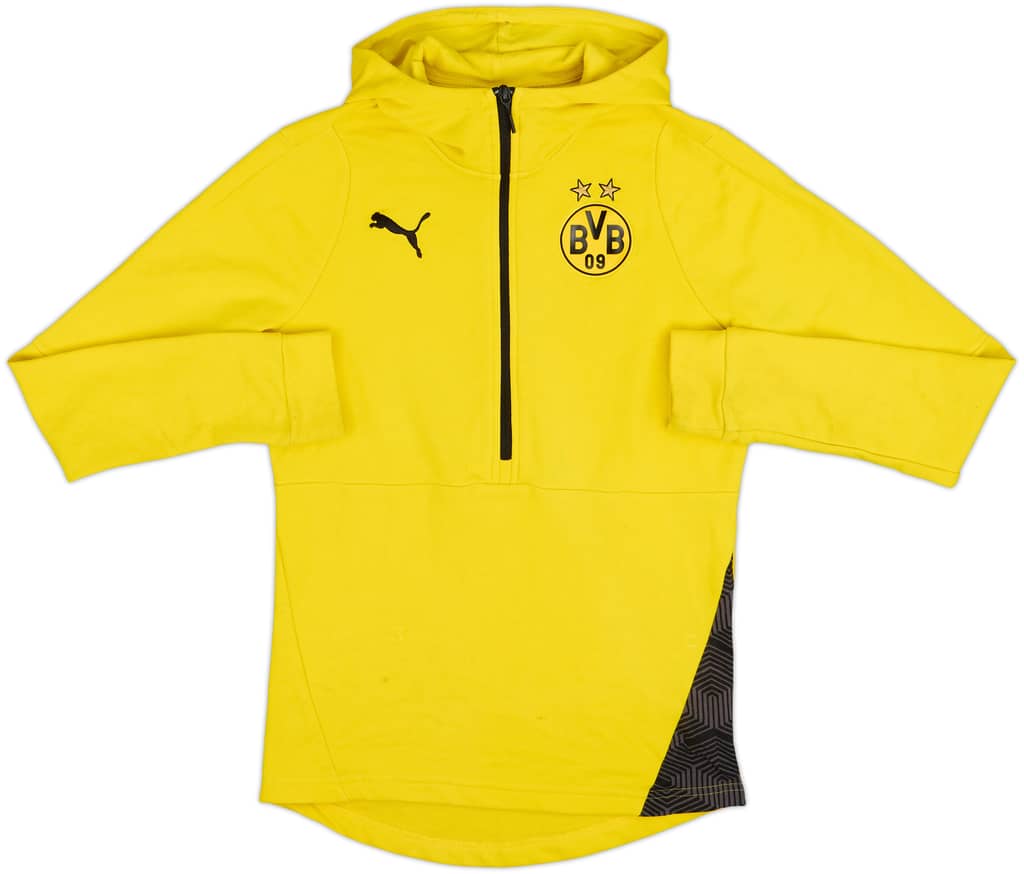 2020-21 Borussia Dortmund Puma Hooded Sweat Top - 6/10 - (S)