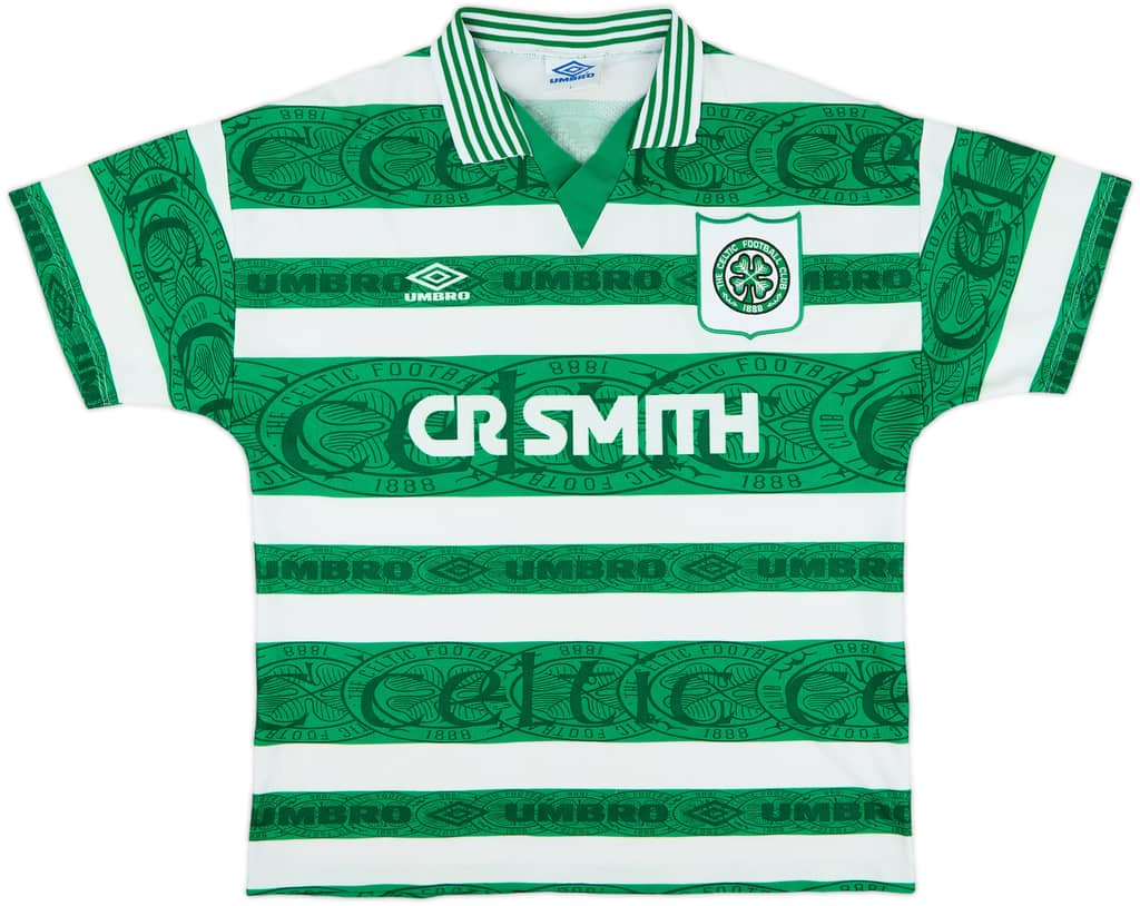 1995-97 Celtic Home Shirt - 8/10 - (L)
