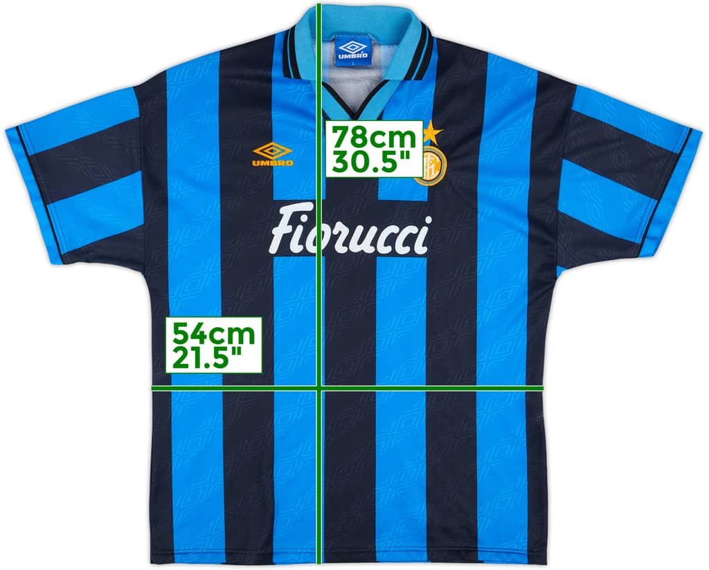 1994-95 Inter Milan Home Shirt - 8/10 - (L)