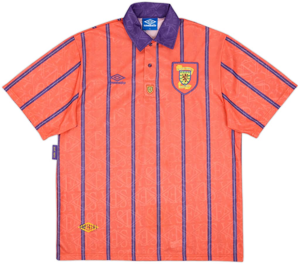1993-95 Scotland Away Shirt - 9/10 - (XL)
