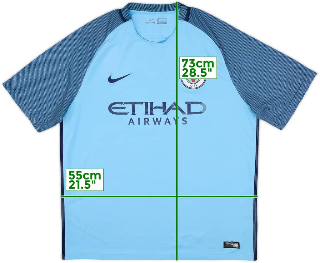 2016-17 Manchester City Home Shirt - 4/10 - (XL)