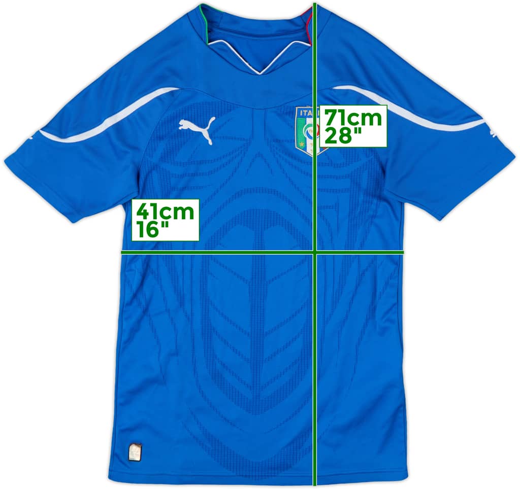 2010-12 Italy Home Shirt - 8/10 - (XL.Boys)
