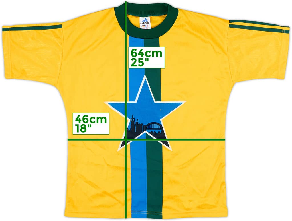 1995-96 Newcastle adidas Training Shirt - 6/10 - (Y)