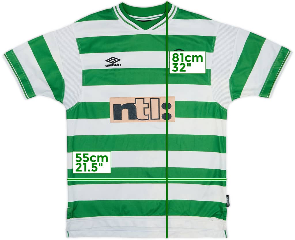 1999-01 Celtic Home Shirt - 5/10 - (L)