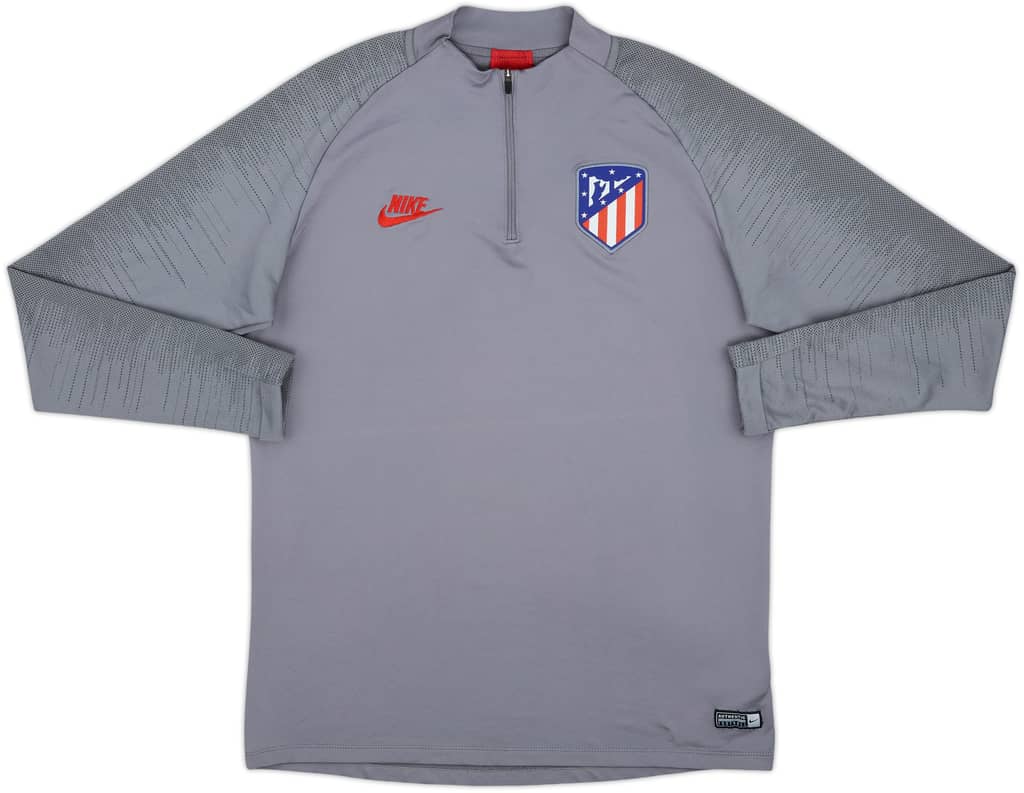 2019-20 Atletico Madrid Nike 1/4 Zip Drill Top - 9/10 - (L)