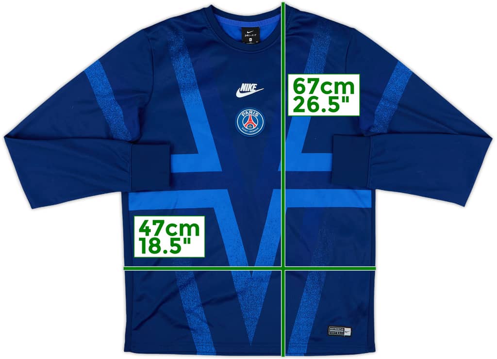 2019-20 Paris Saint-Germain Nike Sweat Top - 7/10 - (XL.Boys)