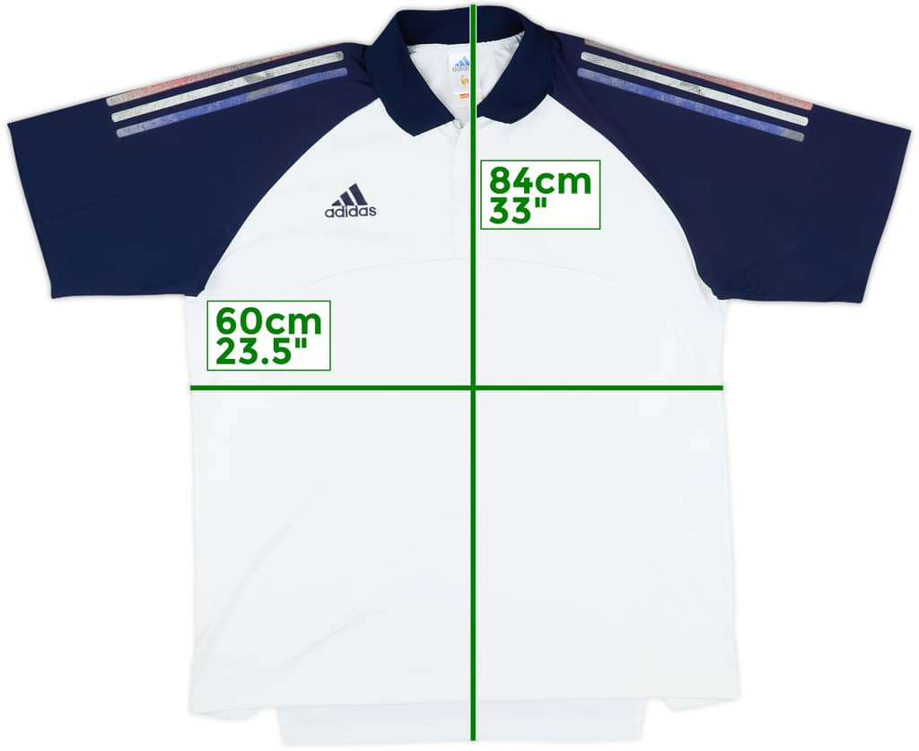 2002-03 France adidas 1/4 Zip Polo Shirt - 5/10 - (L/XL)