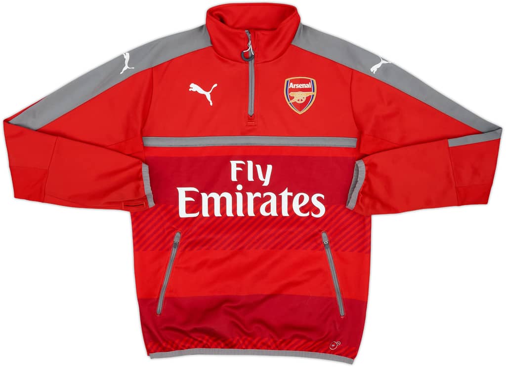 2015-16 Arsenal Puma 1/4 Zip Training Top - 8/10 - (S)