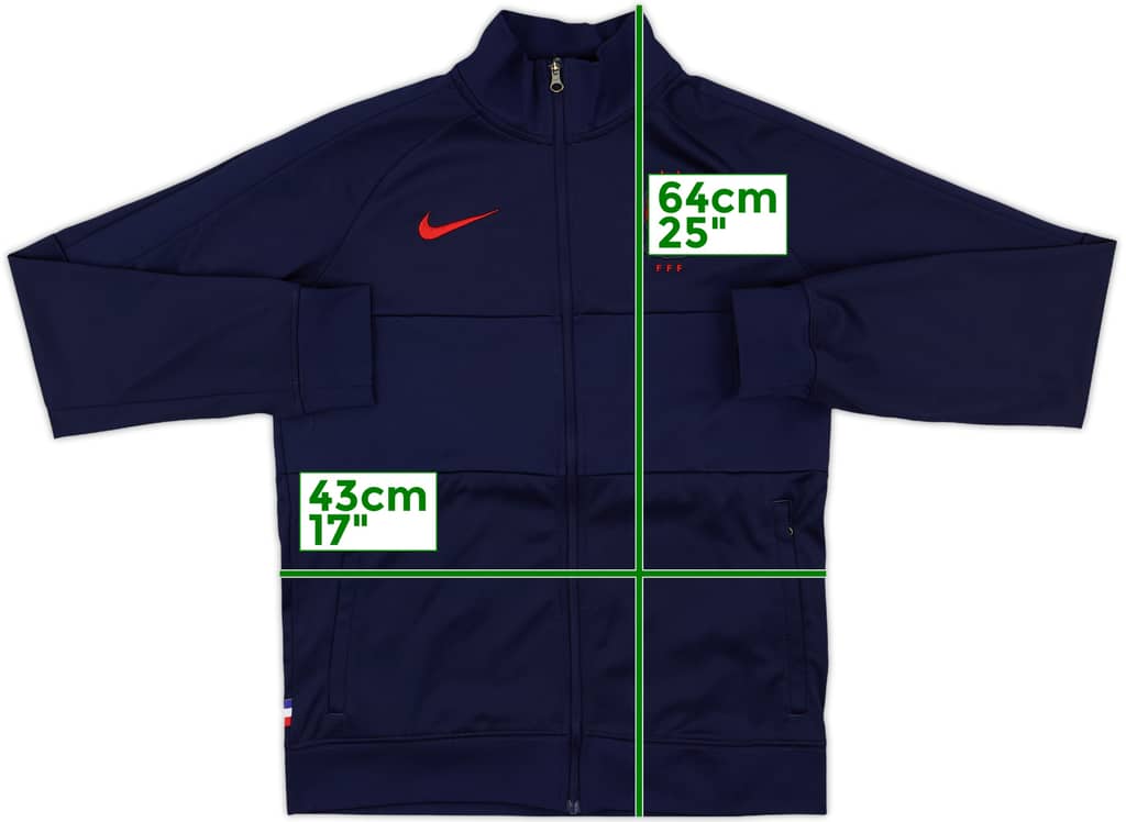 2020-21 France Nike Track Jacket - 8/10 - (L.Boys)