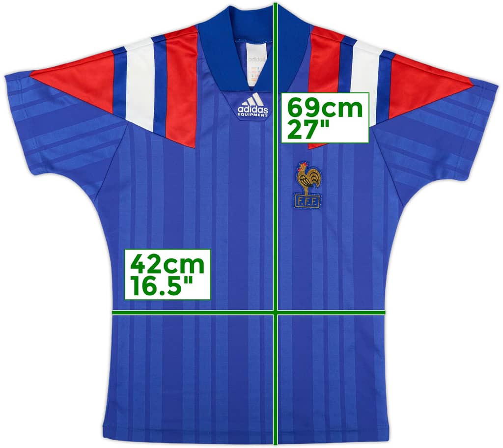 1992-94 France Home Shirt - 7/10 - (XS)