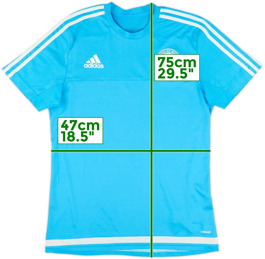 2015-16 Marseille adidas Training Shirt - 7/10 - (M)