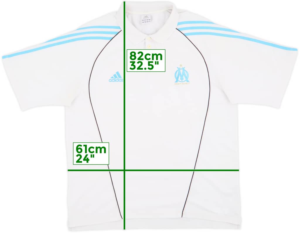 2005-06 Olympique Marseille adidas Polo Shirt - 6/10 - (XXL)