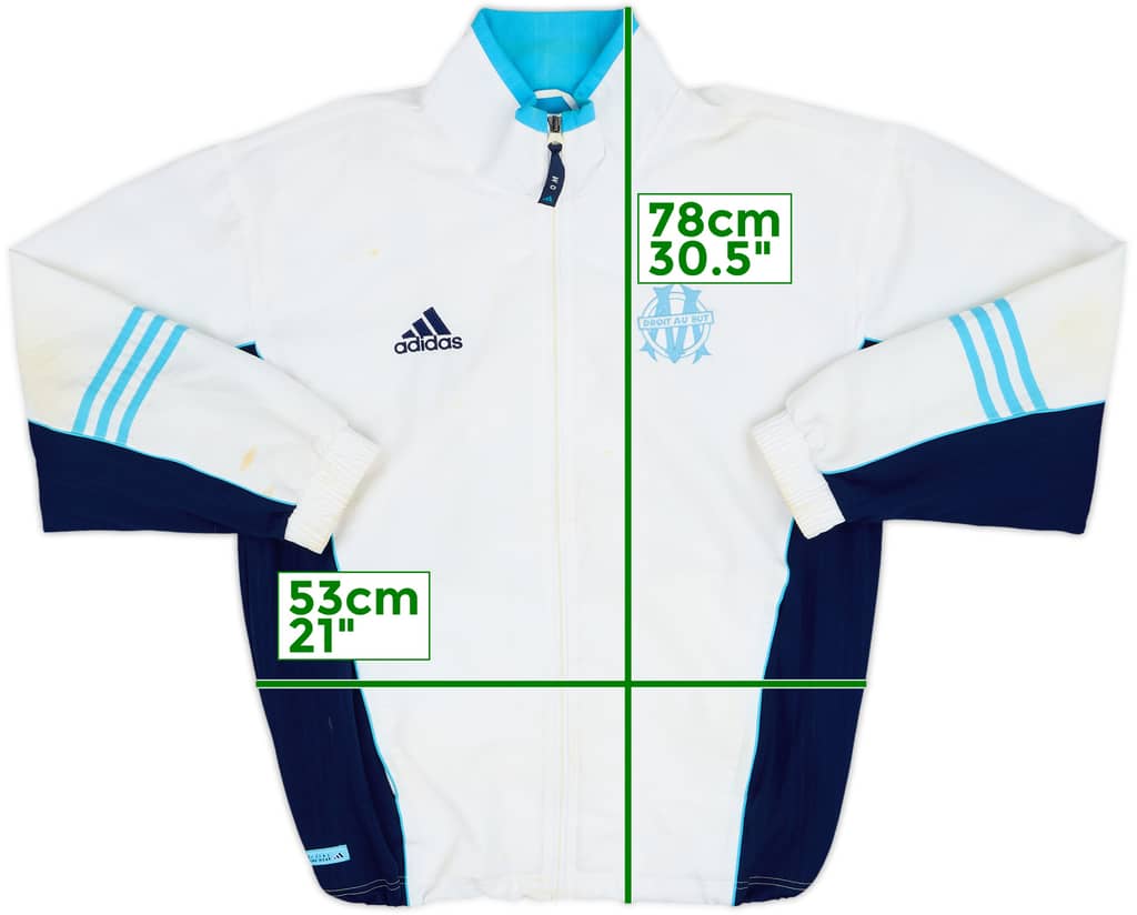 1999-00 Olympique Marseille adidas Track Jacket - 5/10 - (S)