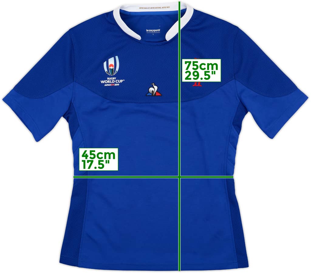 2019 France Rugby Home Shirt - 9/10 - (L)