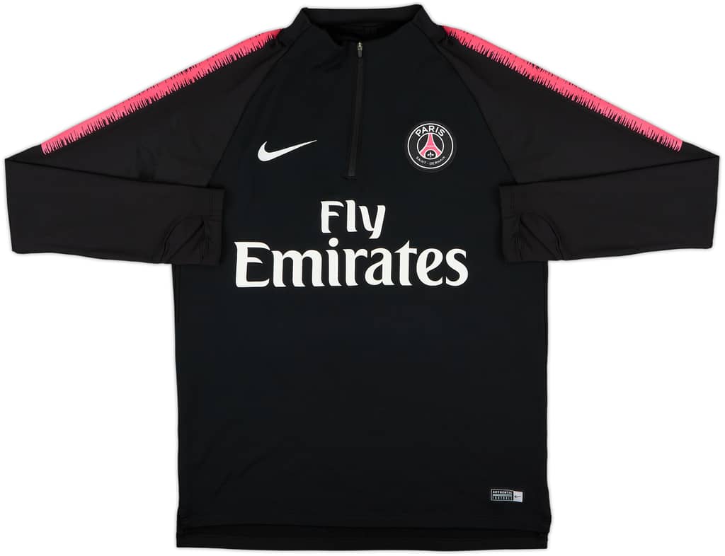 2018-19 Paris Saint-Germain Nike 1/4 Zip Sweat Top - 9/10 - (M)