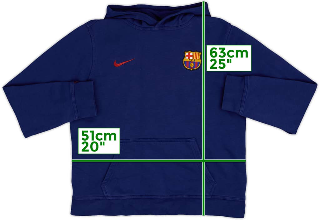 2016-17 Barcelona Nike Hoodie - 9/10 - (XL.Boys)