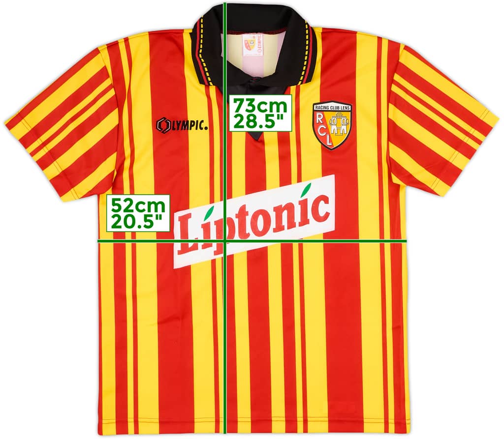 1994-95 RC Lens Home Shirt - 9/10 - (S)