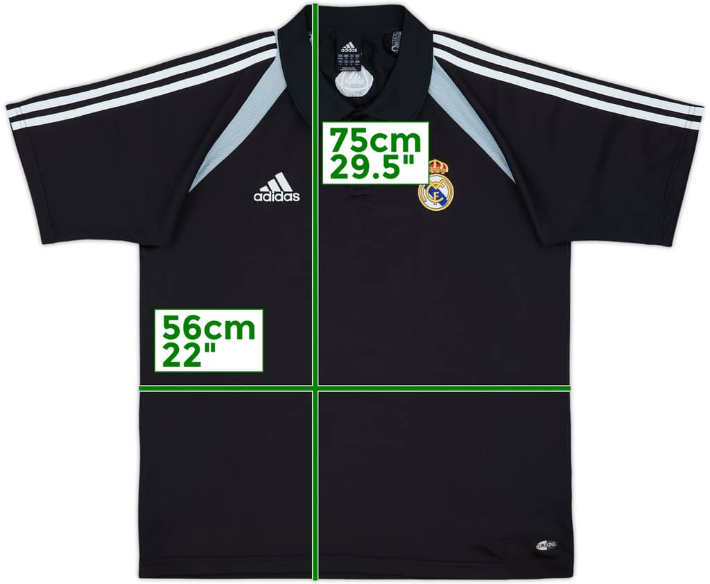 2004-05 Real Madrid adidas Polo Shirt - 9/10 - (M)