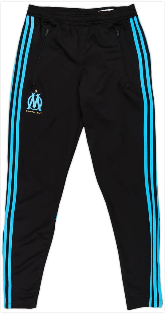 2014-15 Olympique Marseille adidas Track Pants/Bottoms - 9/10 - (S)