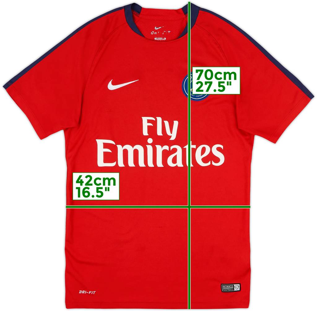 2016-17 Paris Saint-Germain Nike Training Shirt - 7/10 - (S)