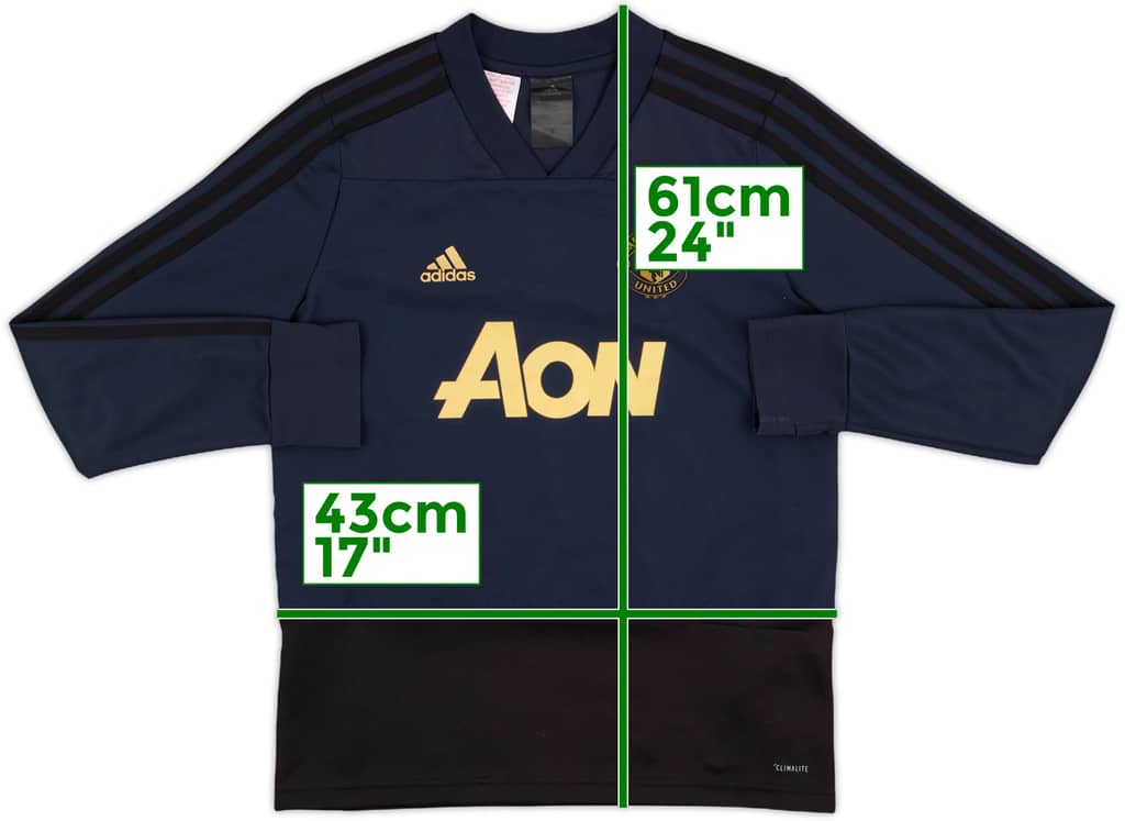 2018-19 Manchester United adidas Training Top - 8/10 - (M.Boys)