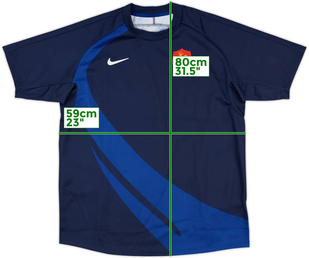 2007-08 France Rugby Home Shirt - 8/10 - (L)