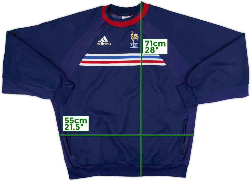 2000-02 France adidas Sweat Top - 5/10 - (XL)