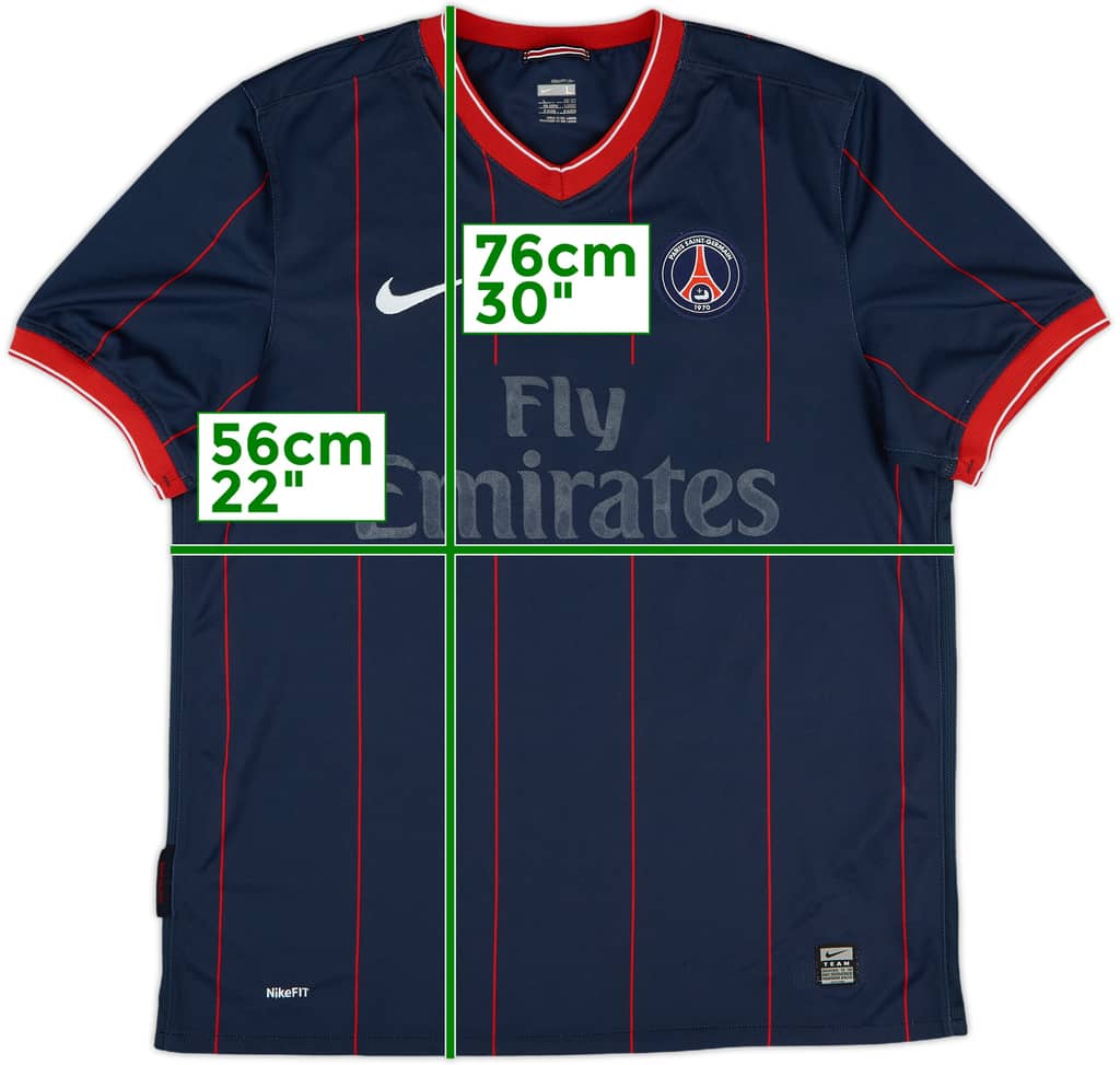 2009-10 Paris Saint-Germain Home Shirt - 4/10 - (L)