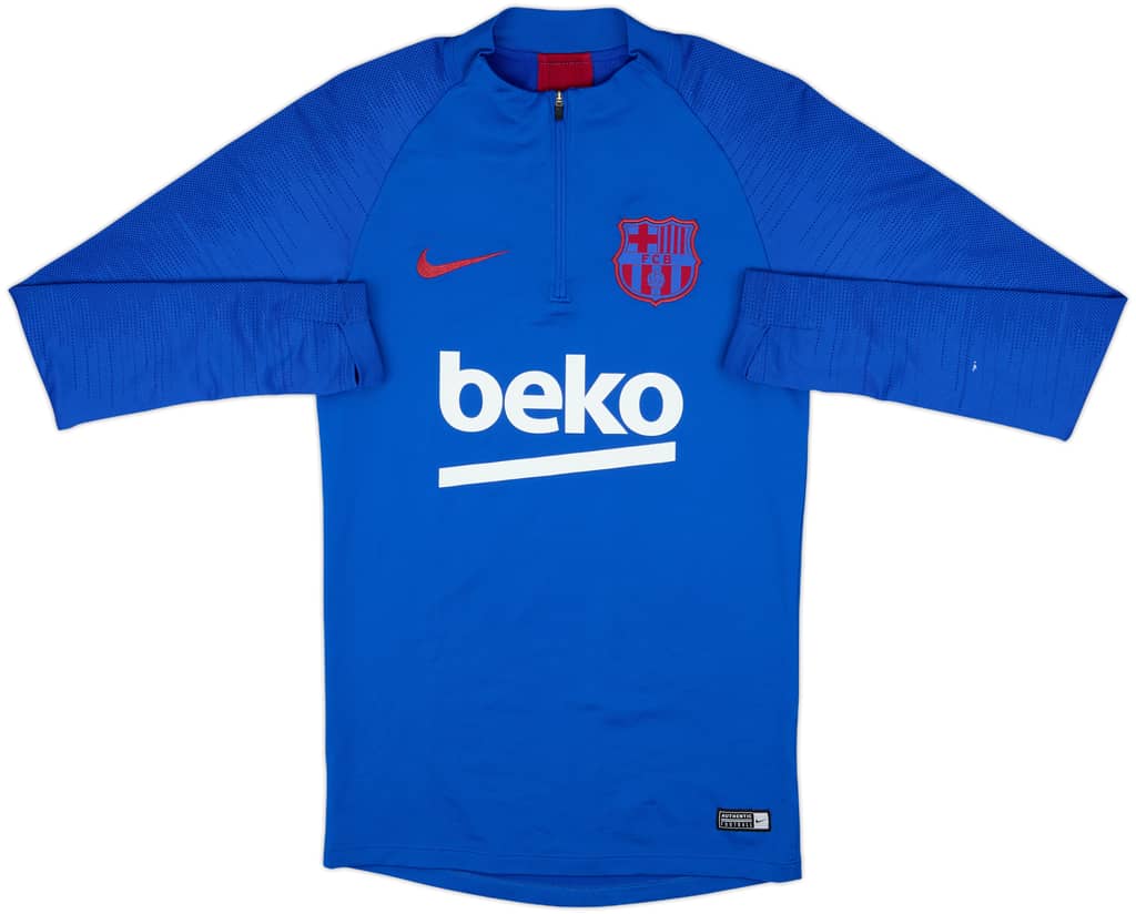 2019-20 Barcelona Nike 1/4 Zip Sweat Top - 9/10 - (XS)