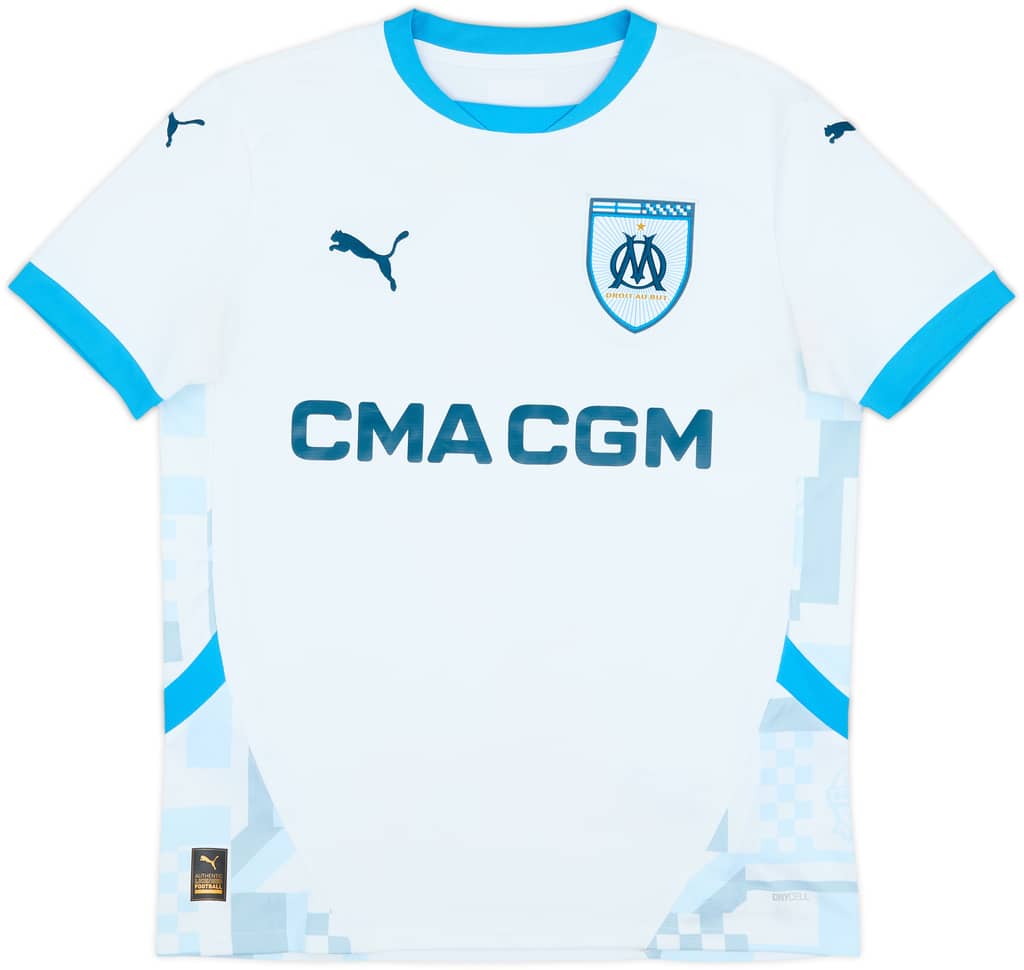 2024-25 Olympique Marseille Home Shirt - 9/10 - (XL.Boys)