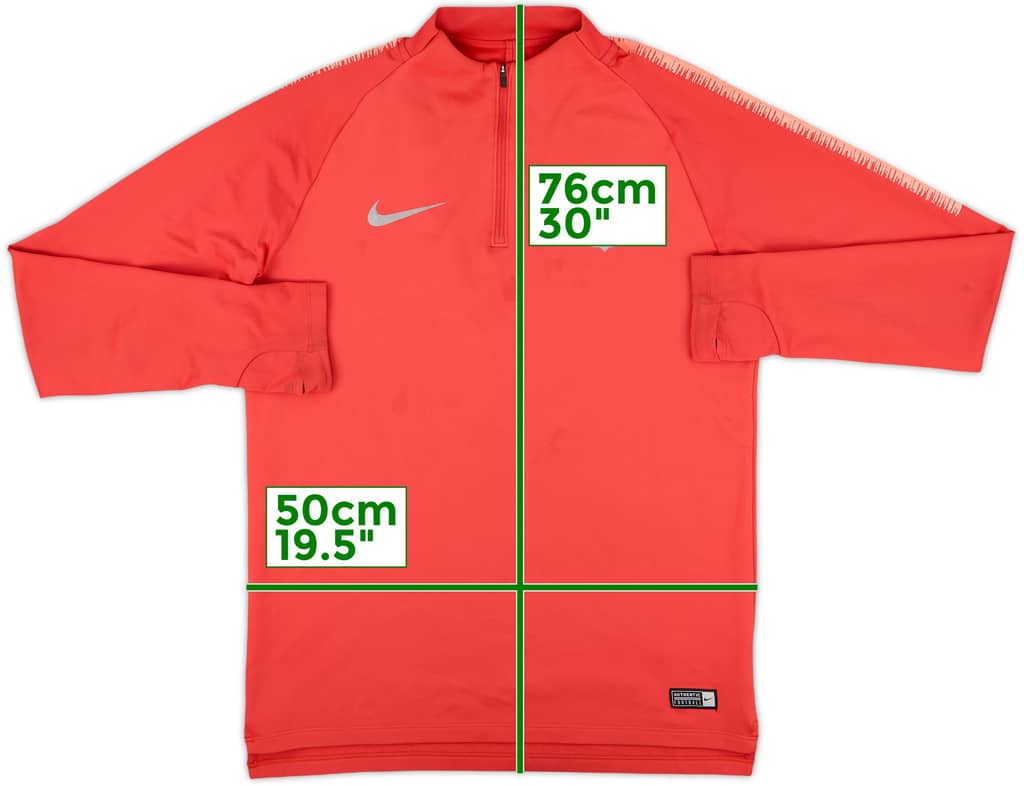 2018-19 Barcelona Nike 1/4 Zip Sweat Top - 7/10 - (M)