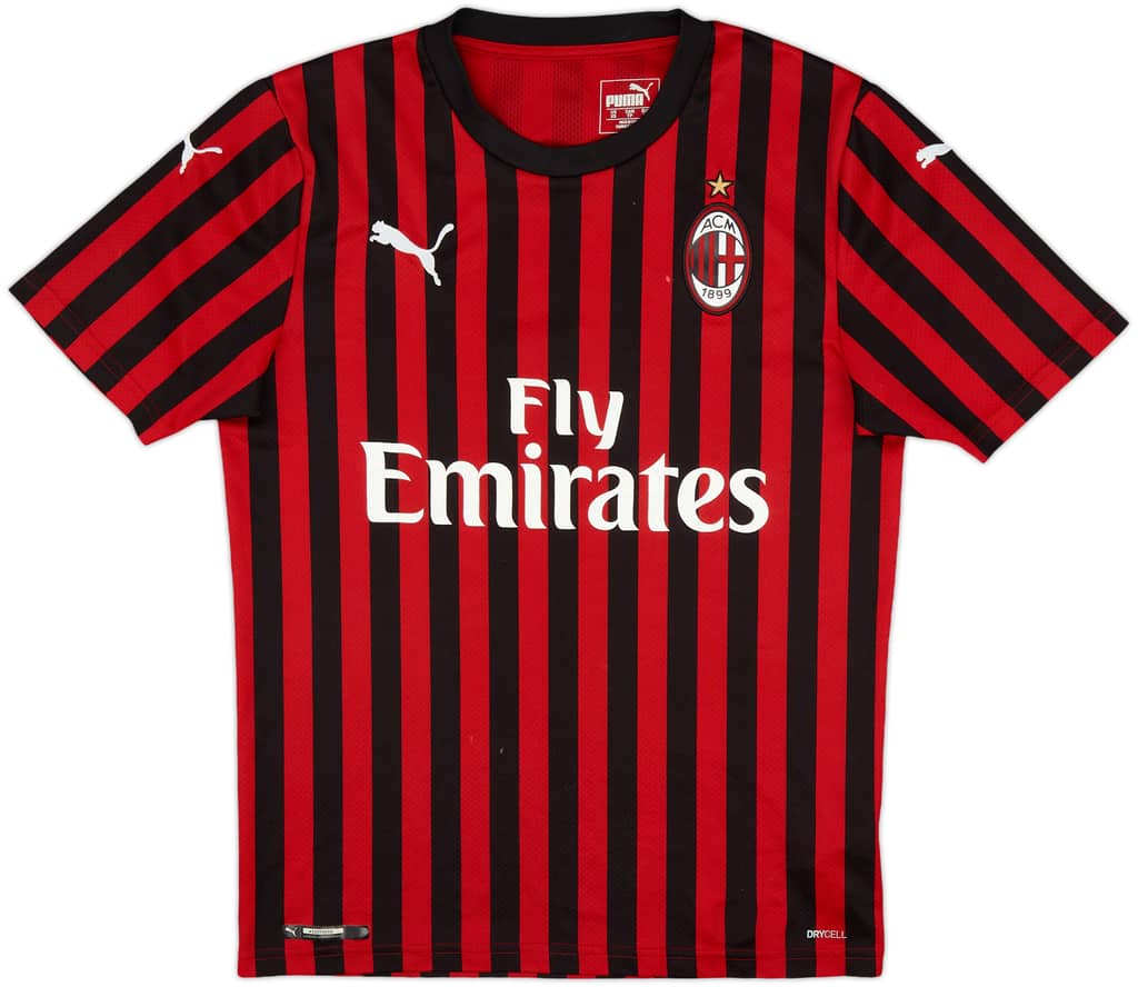 2019-20 AC Milan Home Shirt - 7/10 - (XS)