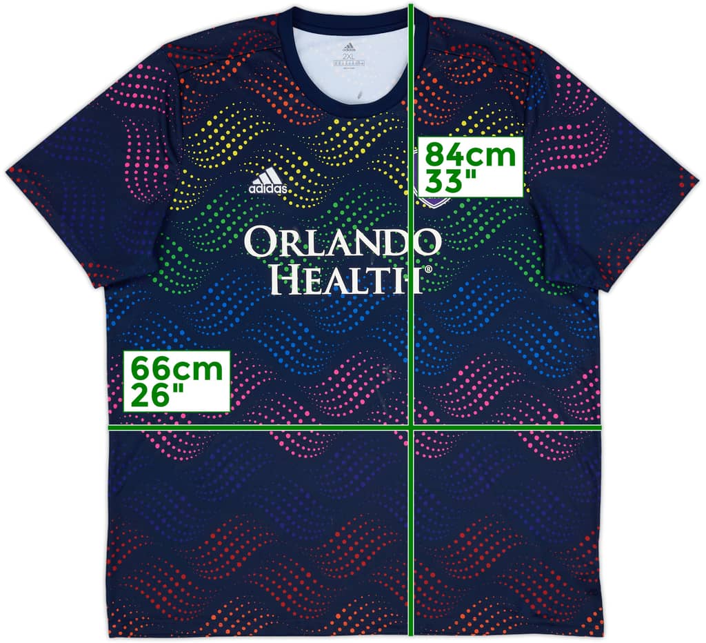 2019-20 Orlando City MLS Pride Warm-up Shirt - 6/10 - (XXL)