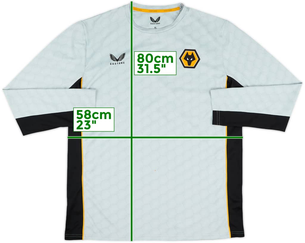 2022-23 Wolves Castore L/S Training Shirt - 10/10 - (XL)