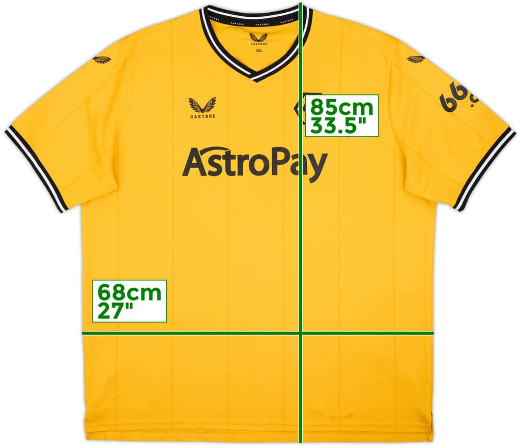 2023-24 Wolves Home Shirt - 9/10 - (3XL)