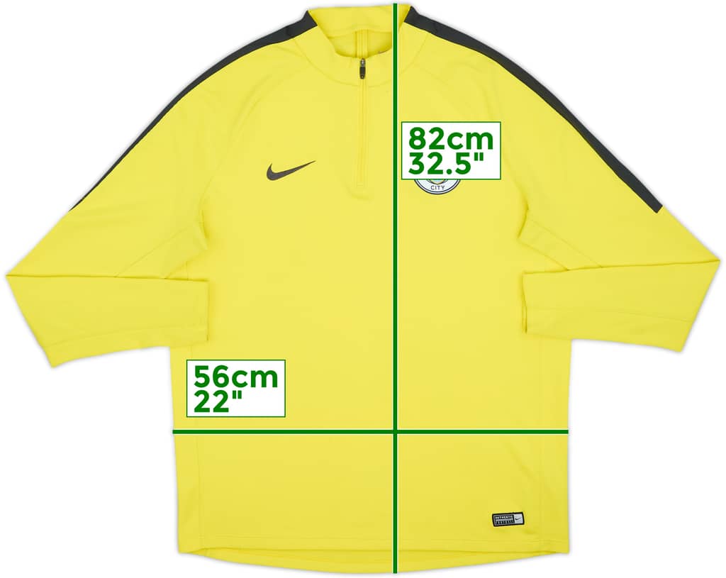 2017-18 Manchester City Nike 1/4 Zip Training Top - 8/10 - (XL)