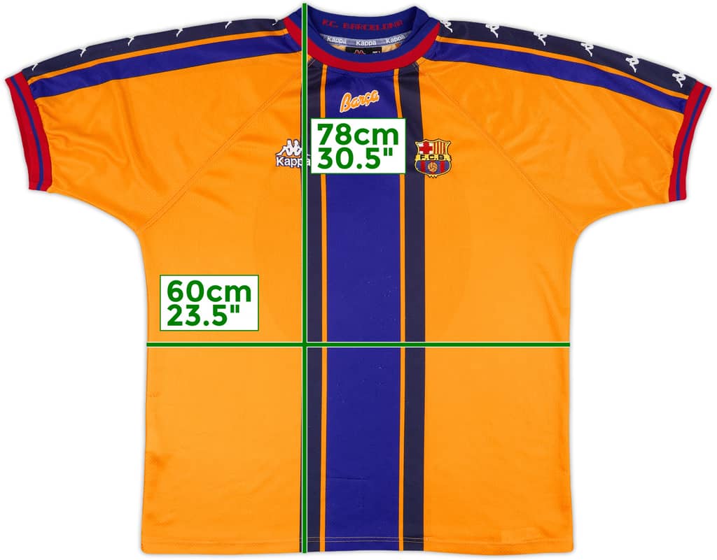 1997-98 Barcelona Away Shirt - 8/10 - (XL)