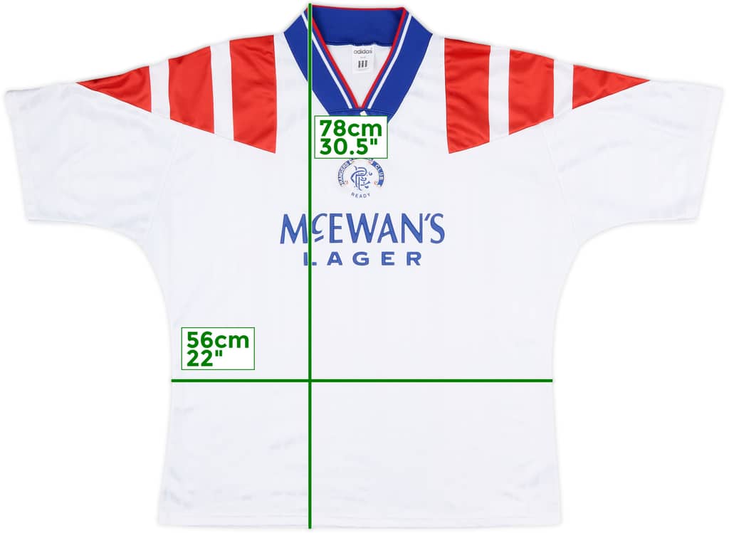 1992-93 Rangers Away Shirt - 9/10 - (L/XL)