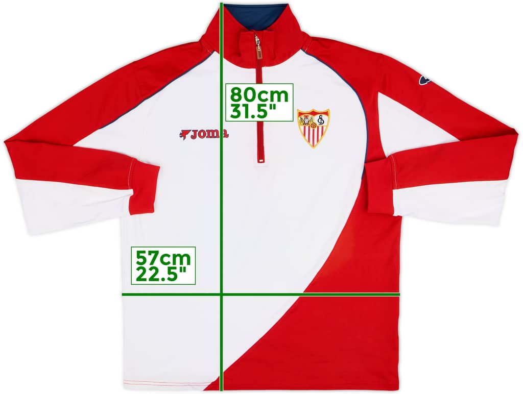 2005-06 Sevilla Joma 1/4 Zip Drill Top - 7/10 - (M)