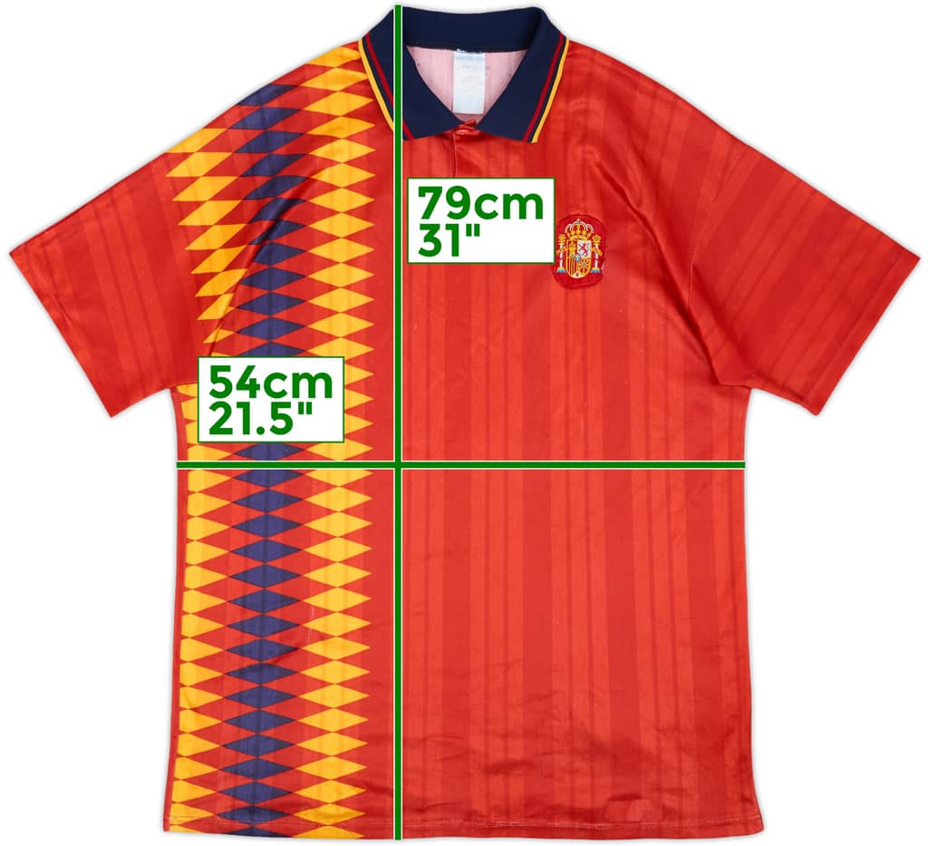 1994-96 Spain Home Shirt - 8/10 - (L)