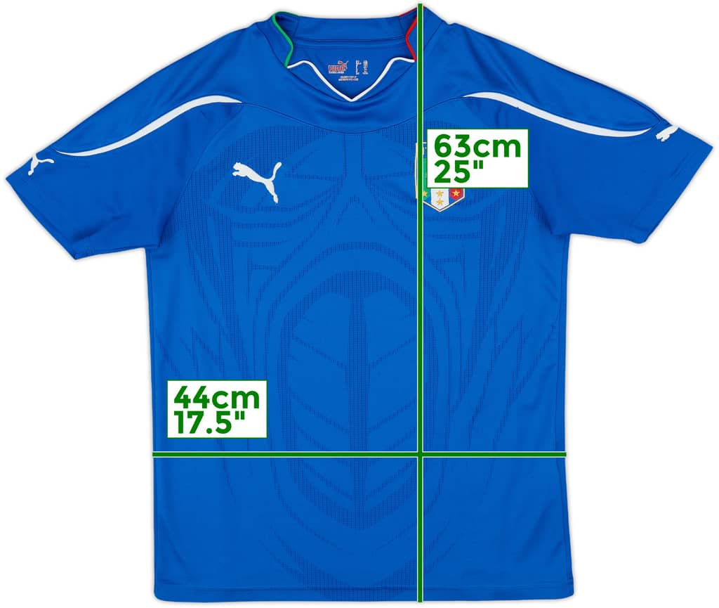2010-12 Italy Home Shirt - 9/10 - (XL.Boys)