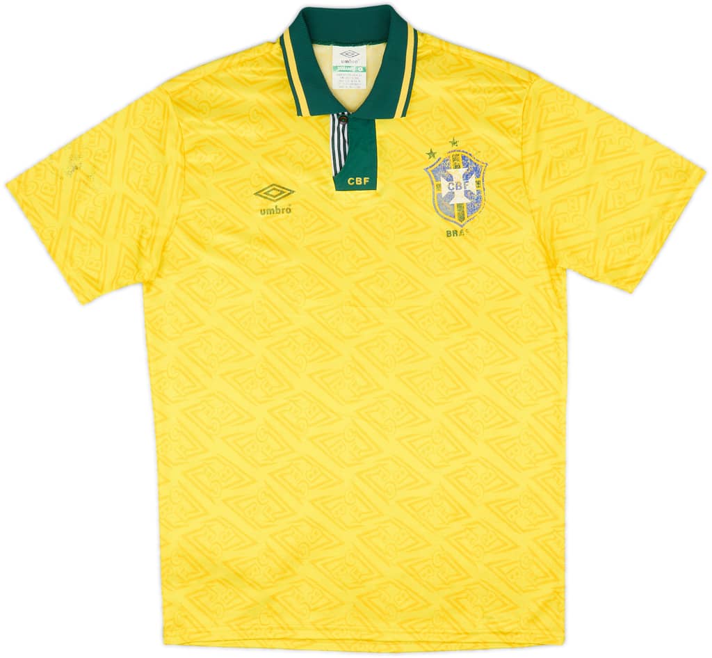 1991-93 Brasil Camiseta Local - 4/10 - (L)